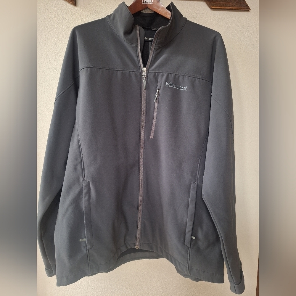 Marmot M3 Tempo Jacket - Gray/Charcoal Full Zip Softshell Mens XL